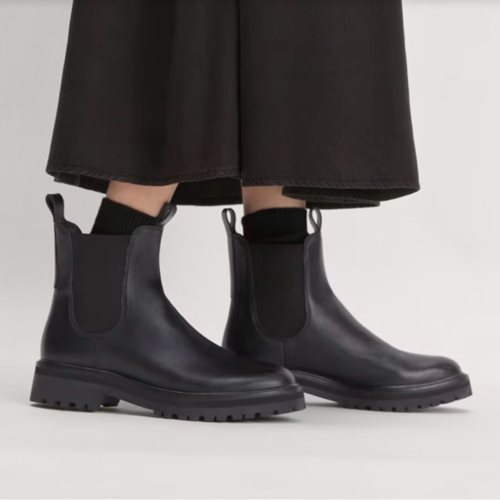 New Everlane The Lug Chelsea Boot in Black‎ Size 11